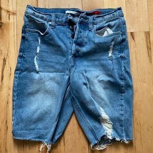 Denim Biker Short